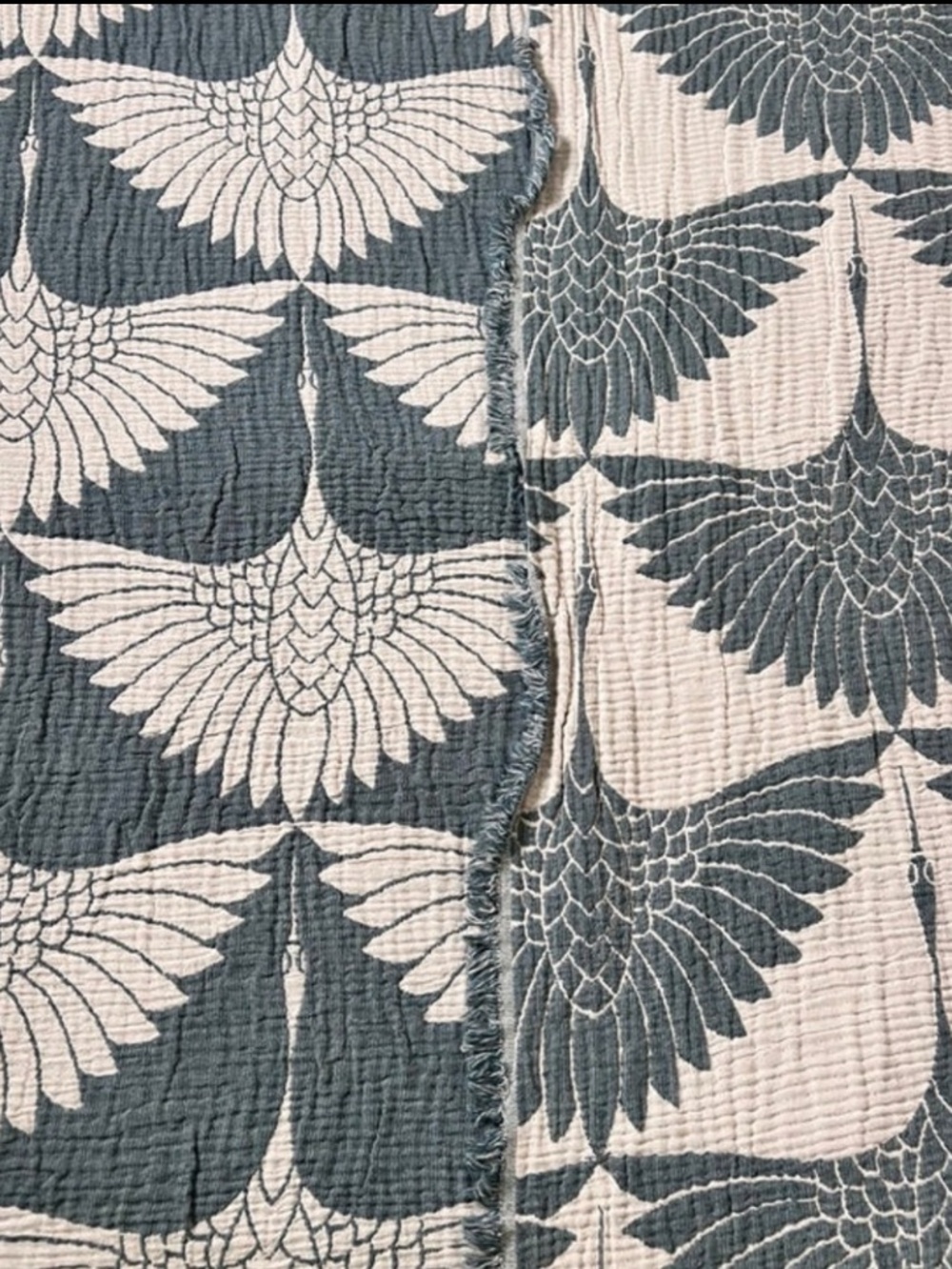 Luxury Woven King Bedspread in Teal 100% Cotton Quilted + Woven 2 Side NEW - Picture 7 of 16